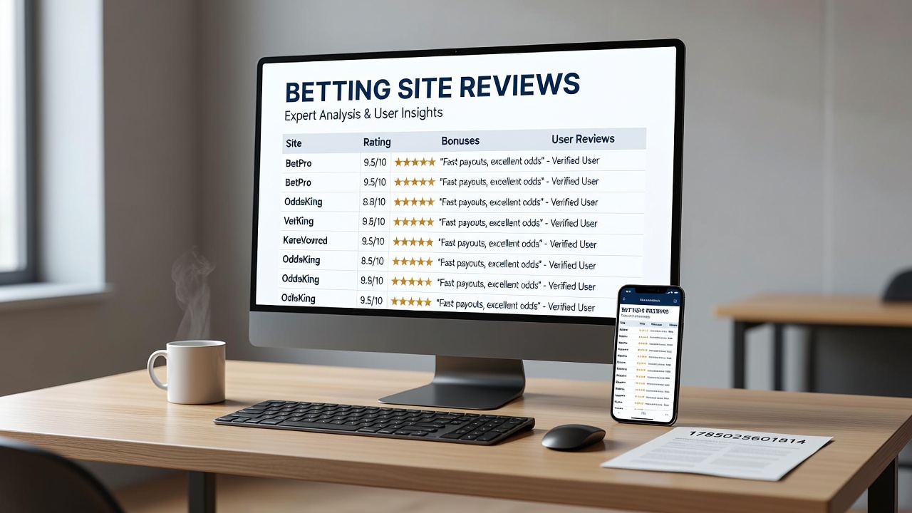 Comparison charts showing odds and payout data across multiple betting sites