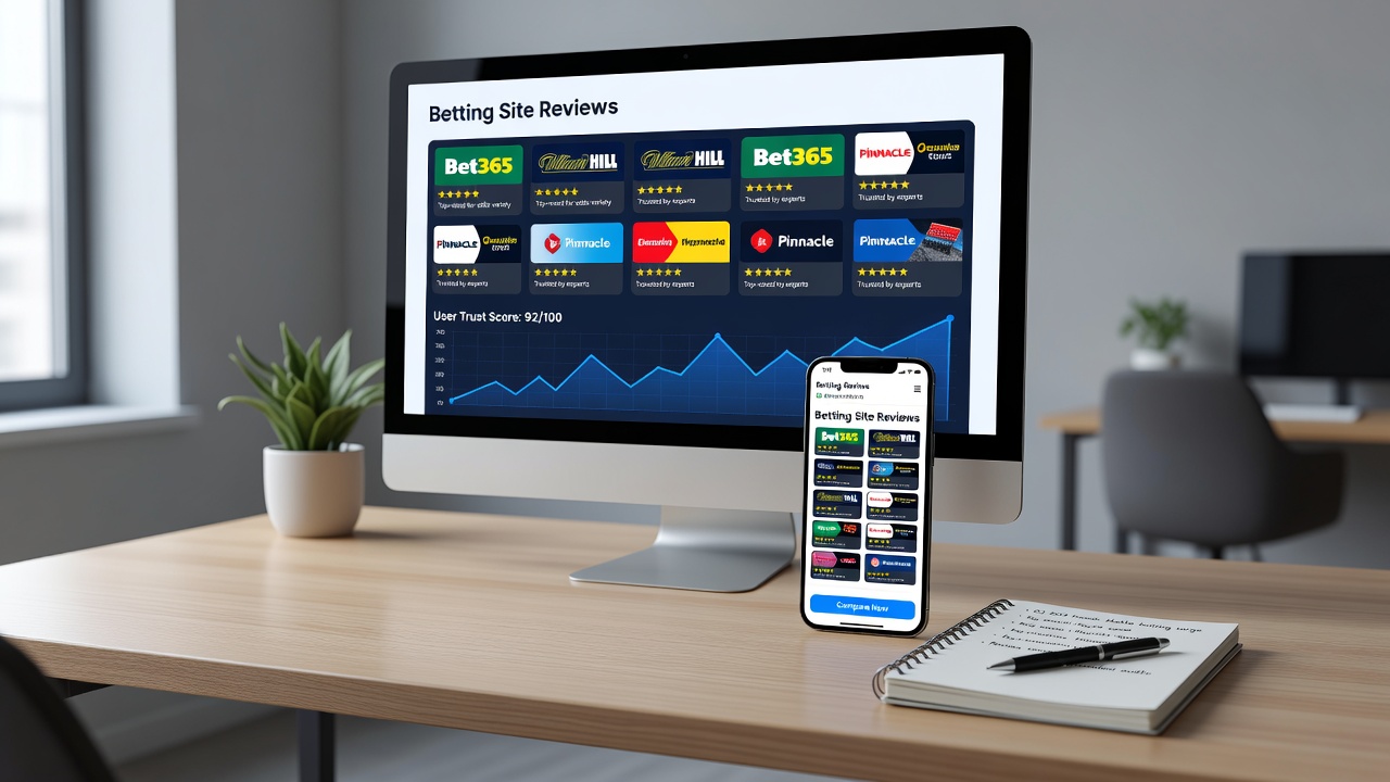 Detailed breakdown of mobile betting app features and user interface elements featured in site evaluations
