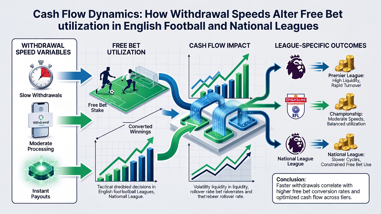 Comparison chart of withdrawal speed effects on free bet cycles in football and horse racing betting