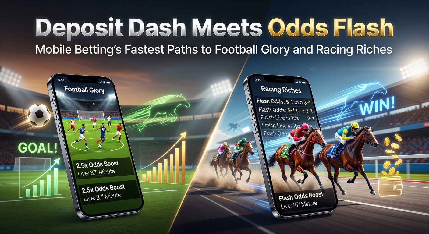 Smartphone screen displaying a mobile betting app with instant deposit options and flashing live odds for a Premier League match