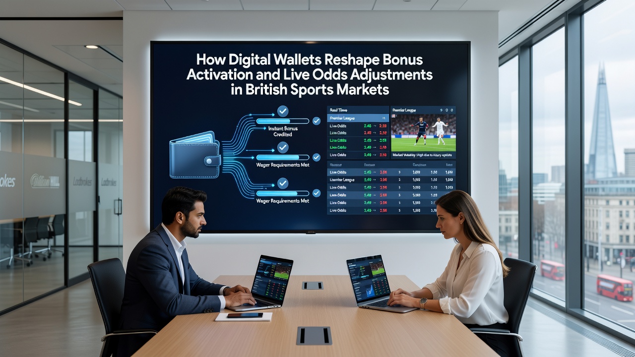 Live sports betting dashboard showing dynamic odds updates alongside e-wallet transaction confirmations