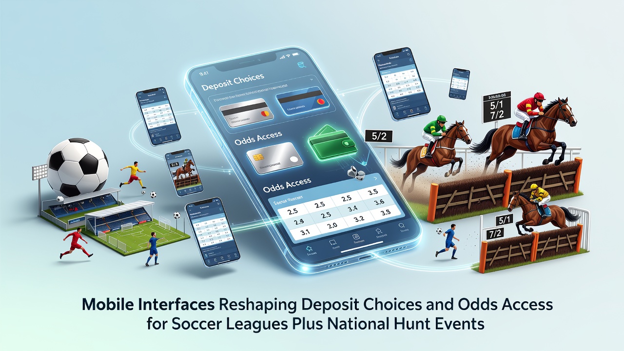 Mobile betting interface showing deposit options and live soccer odds on a smartphone screen